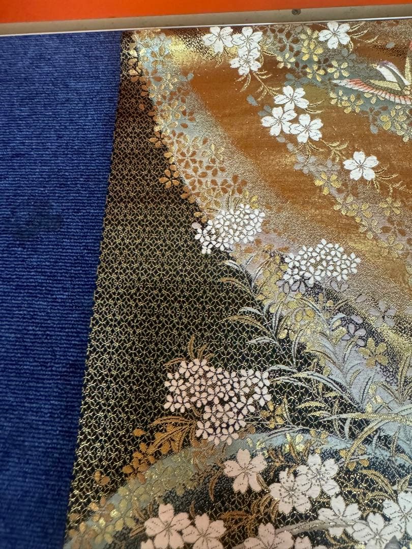 2685袋帯 古代彫金紋 西陣織 金糸　高級上質上品　約440cm 未使用