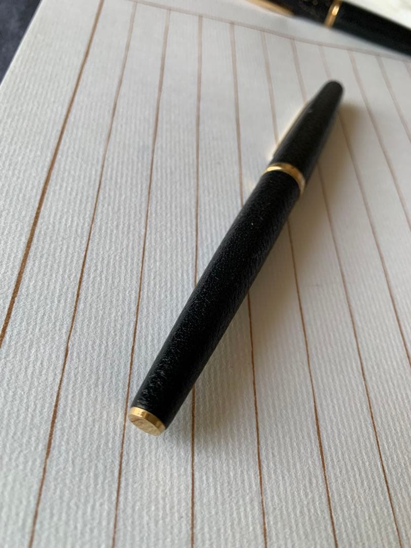 パイロット 18Kペン先万年筆& セーラー 18Kペン先革巻き万年筆 2本セット