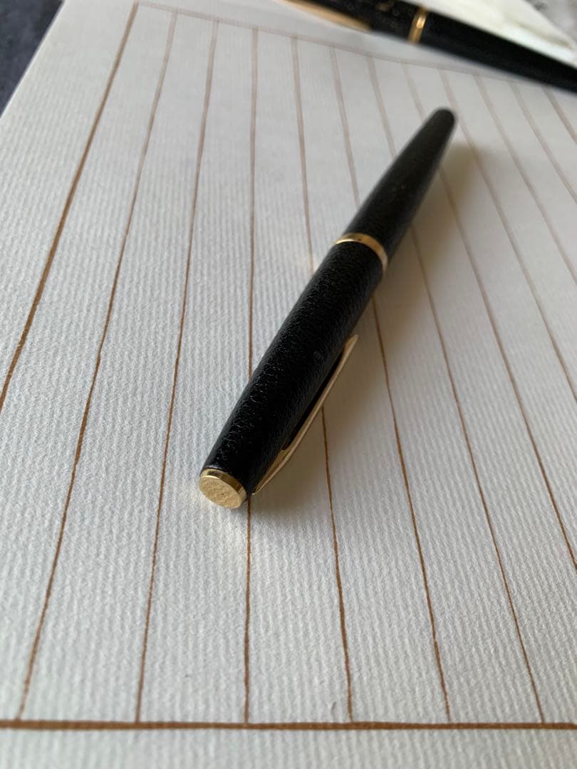 パイロット 18Kペン先万年筆& セーラー 18Kペン先革巻き万年筆 2本セット