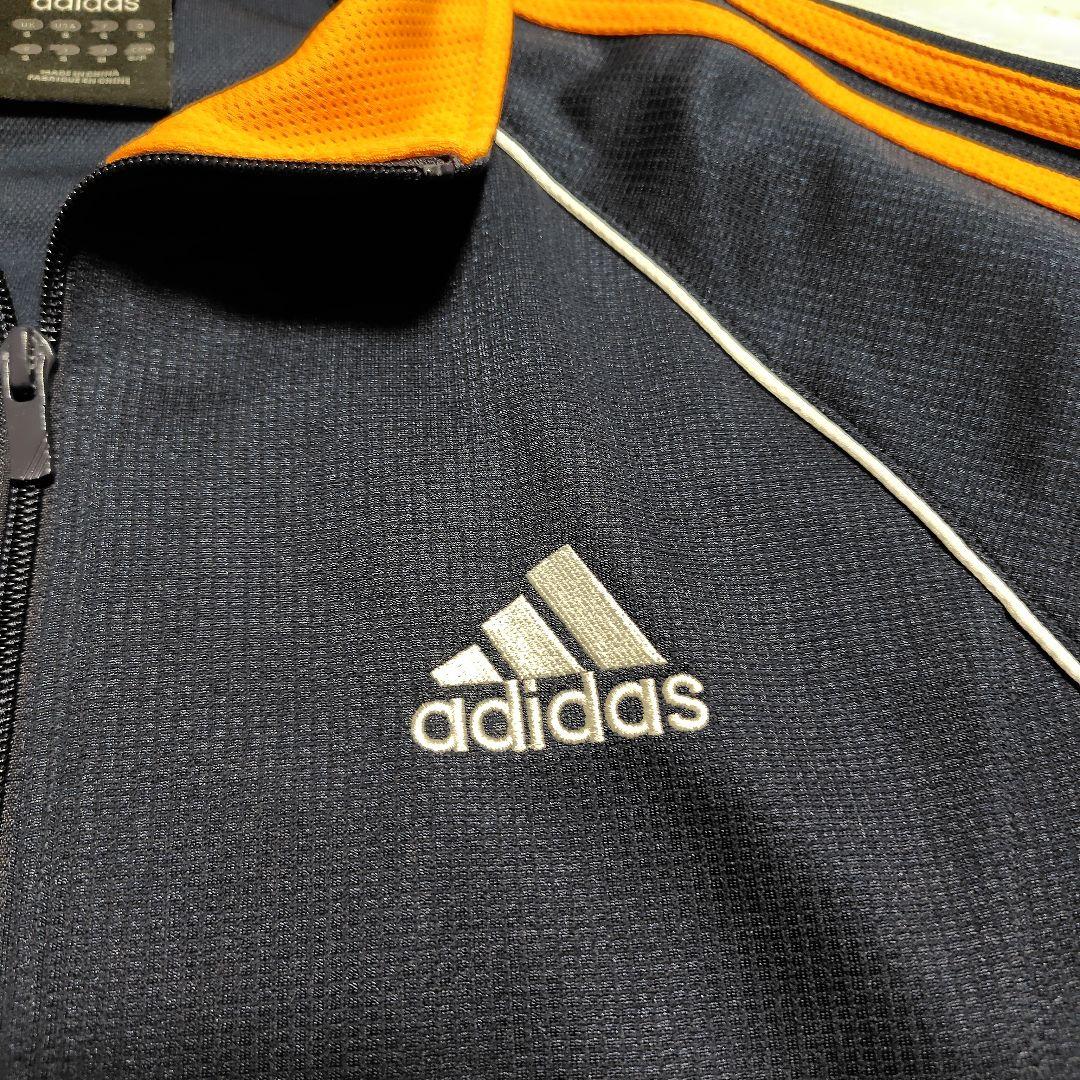 【美品】アディダス adidas ジャージ 上下 ネイビー/オレンジ M