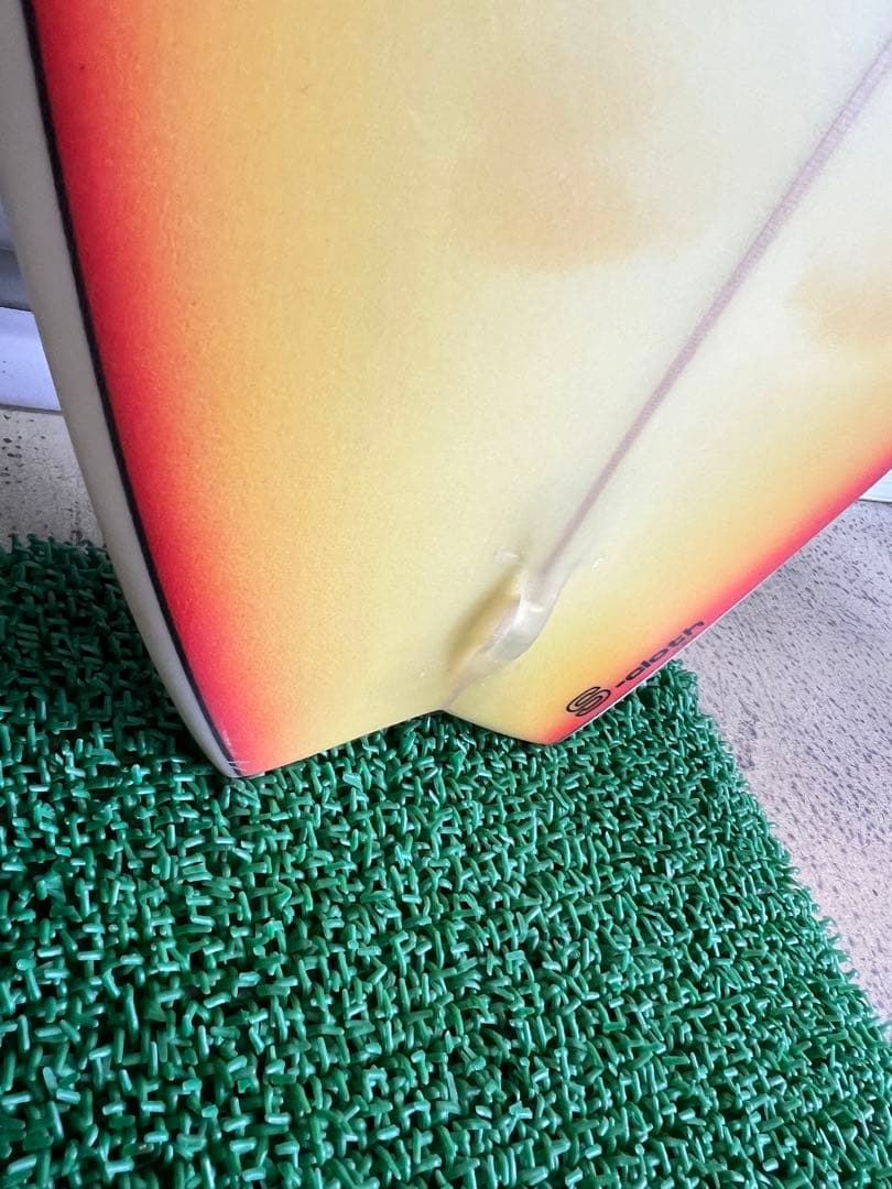 CSFサーフボード 6'0\" フィン+デッキパッド付き