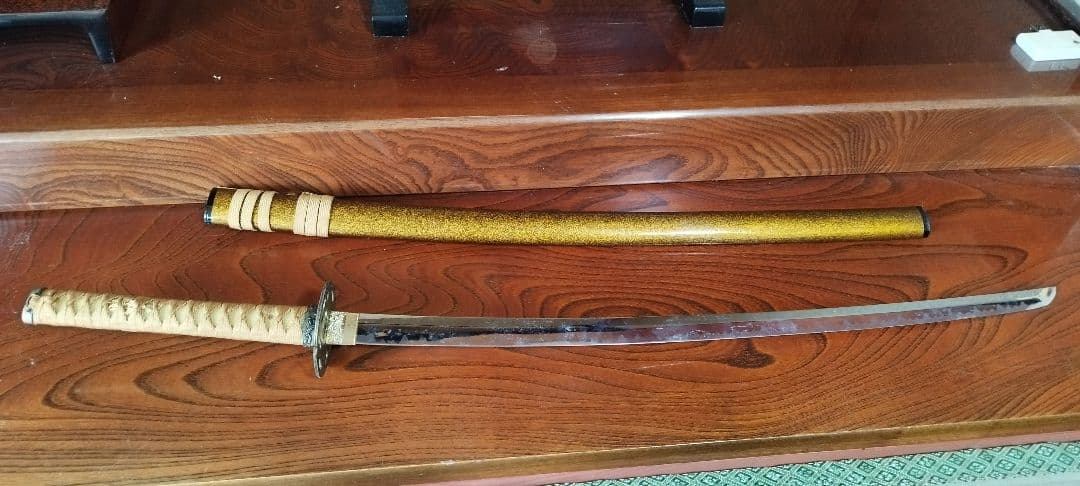 金色鞘の模造刀 2本セット