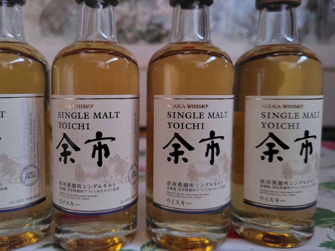 ニッカウヰスキー　新品未開封 NIKKA 余市　ミニボトル　50ml 4本セット