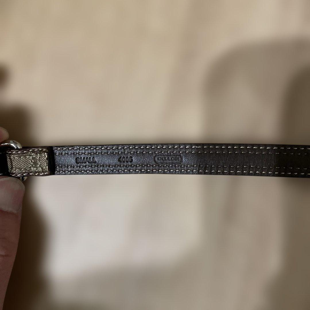 COACH 犬用首輪 XSサイズ リード付き