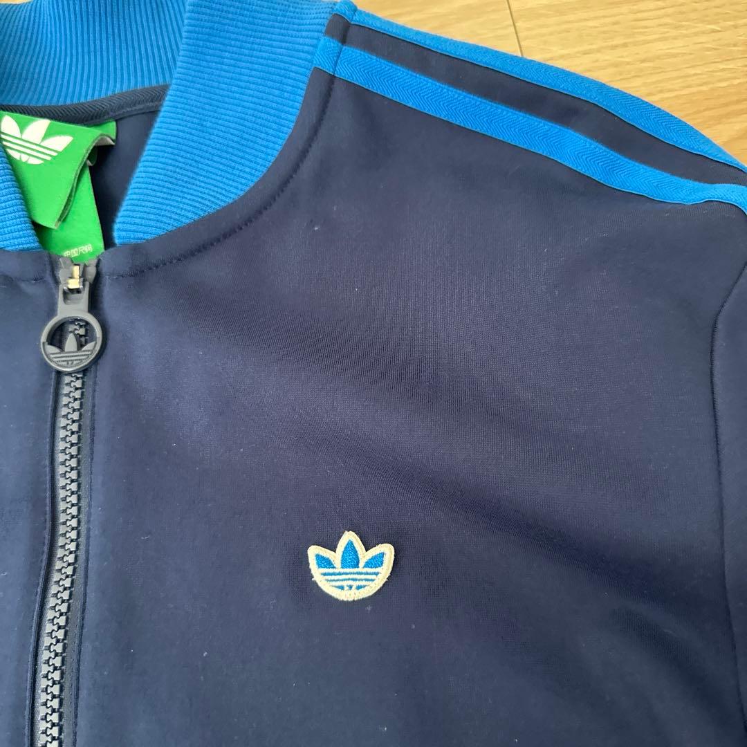 【美品】adidas ジャージ ジップアップ　ネイビー S