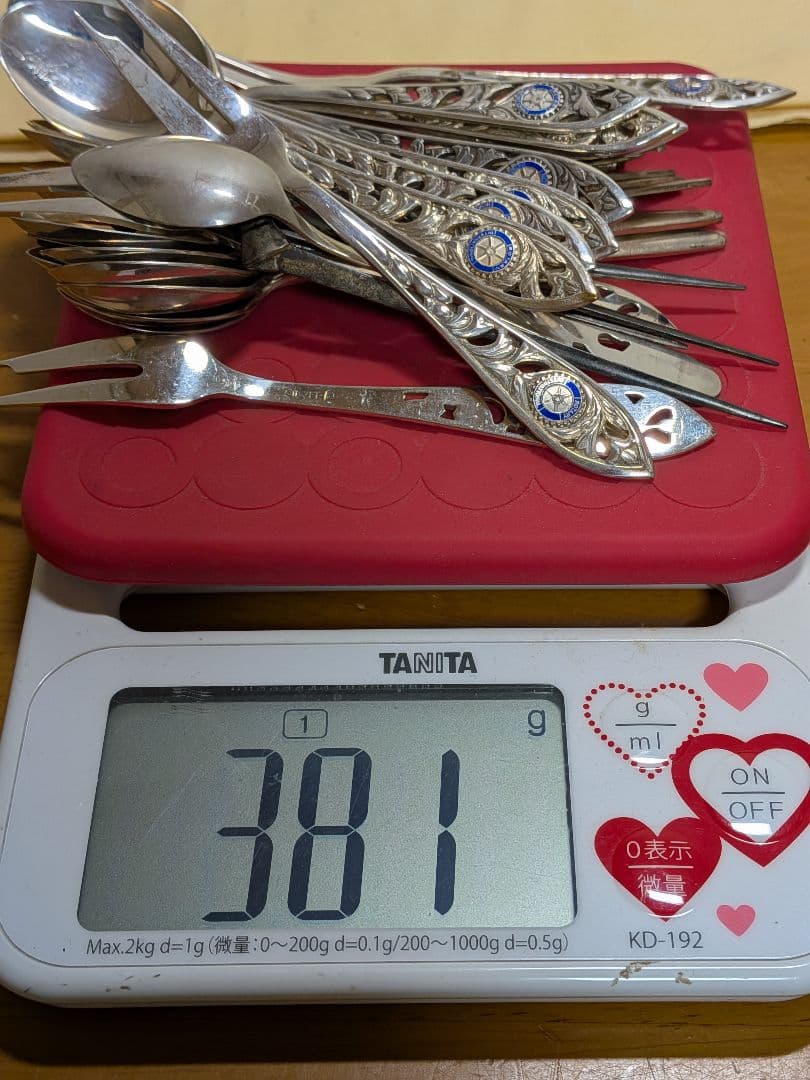 銀製　SILVER スプーン　フォーク　楊枝　381g