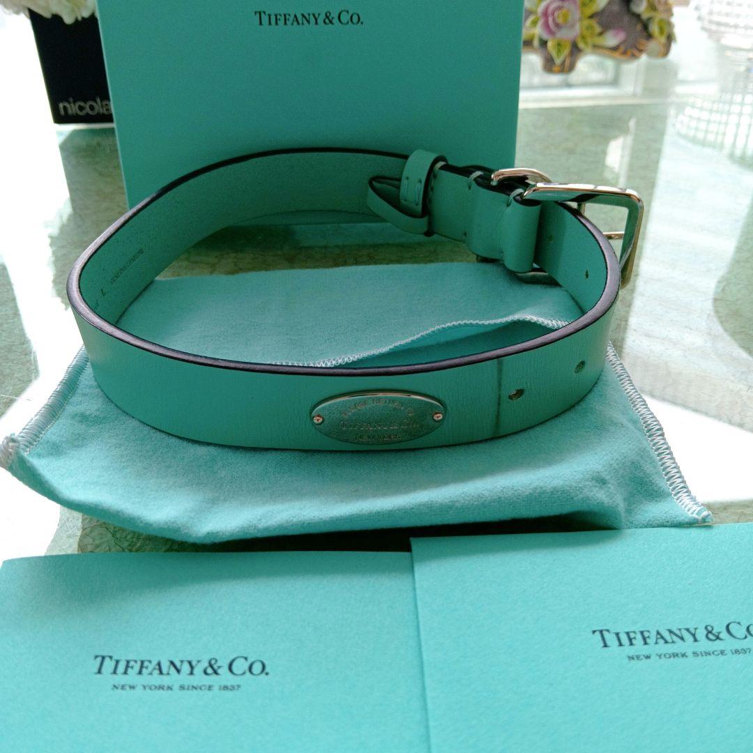 ティファニー　tiffany 犬　ペット　首輪　箱入り　格安　L 誕生日記念日