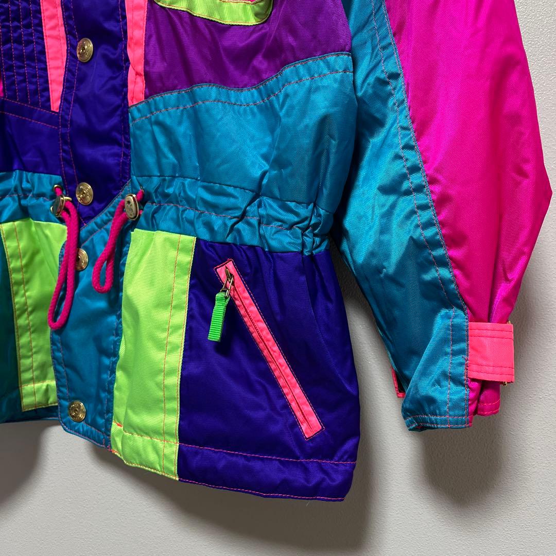 【美品】GOLDWIN スキーウェア　スノボ　カラフル　派手 90s バブル