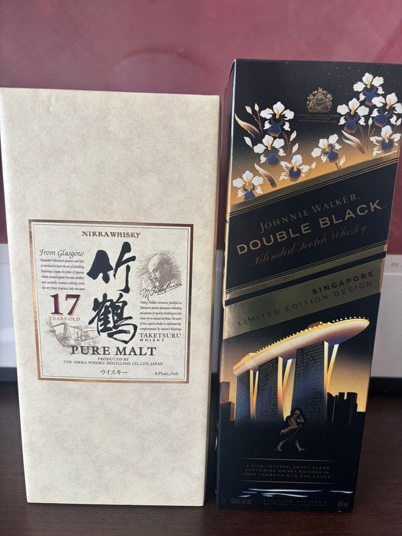 【未開封】竹鶴 17年 ピュアモルト・ジョニーウォーカー　セット(箱入り)