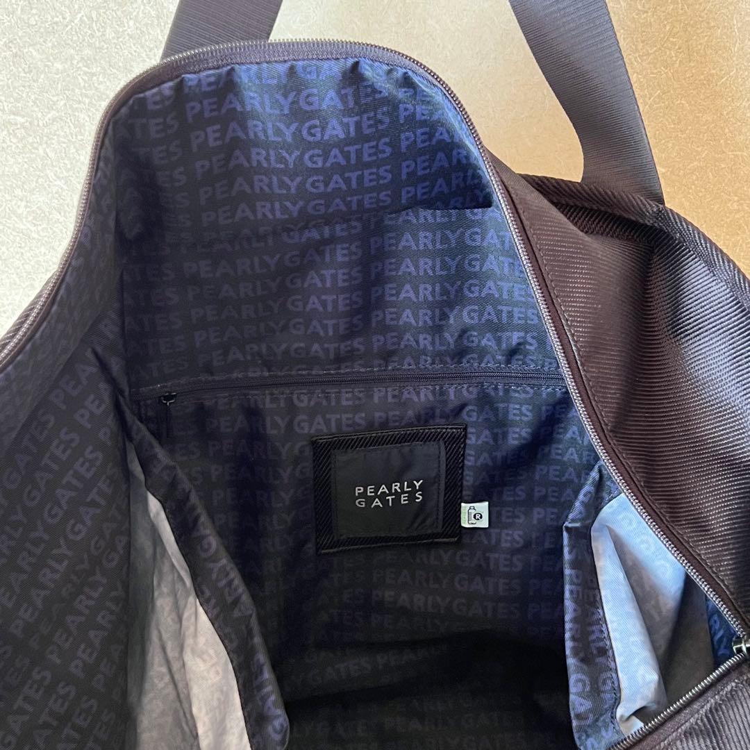 PEARLYGATES ロッカーバッグ　ネームタグ付き　ダークネイビー