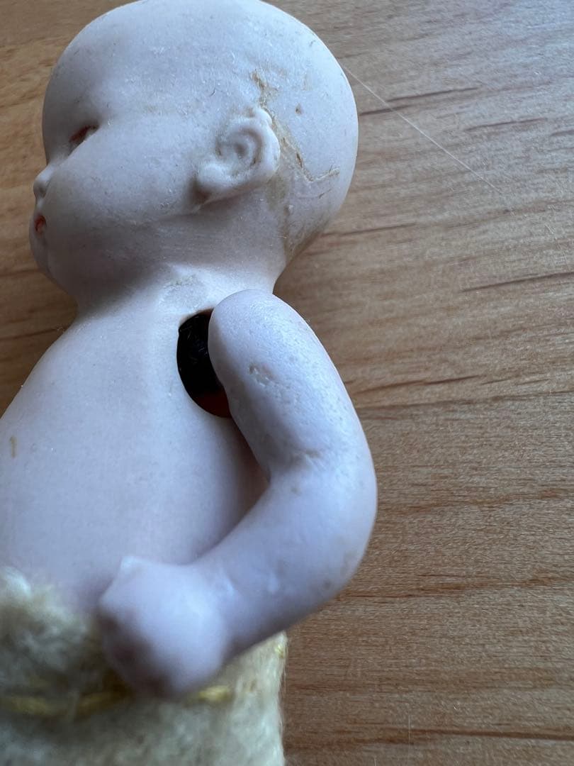 【アンティーク】ドイツ製ベビードールと椅子セット