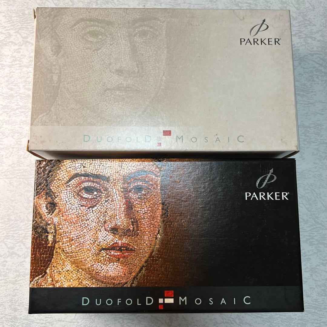 ☆希少品/限定モデル☆ パーカー デュオフォールド モザイク レッド ボールペン