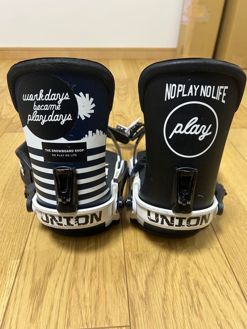 UNION スノーボード ビンディング ネイビー/ホワイト
