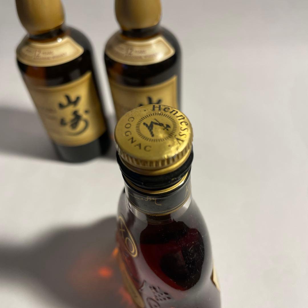 ミニボトル　山崎12年ウイスキー&ヘネシーコニャックXO