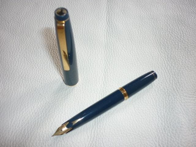 1960年代政治家『國井淳一』万年筆２本◆セーラーmini青軸とドイツ製 ゲーハ