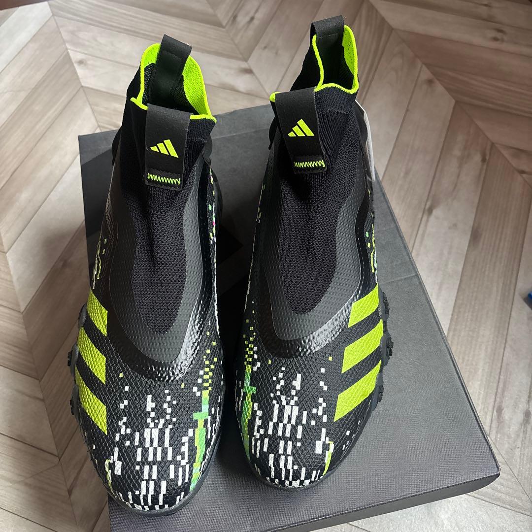 adidas ハイカットスニーカー ブラック/ライム