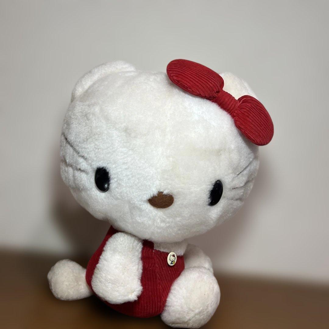 ハローキティ　オールド　初期　横向き　レア　ビニールバック　椅子付　昭和レトロ