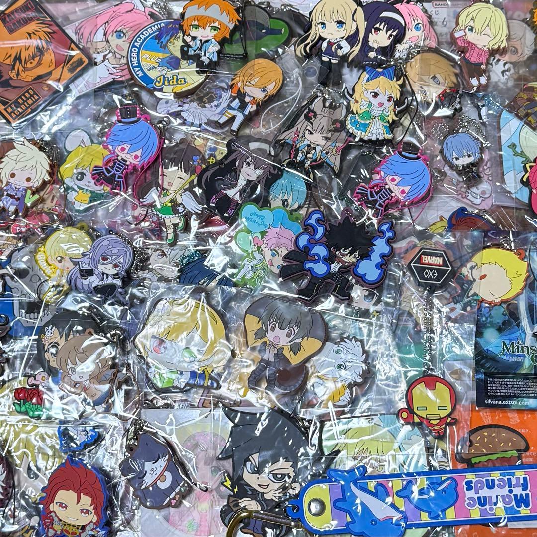 アニメ・キャラクター系グッズ ラバーストラップ系まとめ売り 約1074個セット