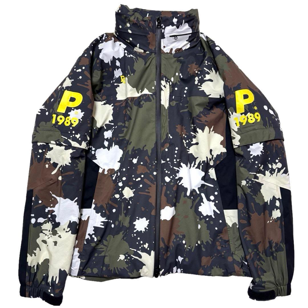 ✨美品✨PEARLY GATES　4way　ブルゾン カモフラ　バッグロゴ　M