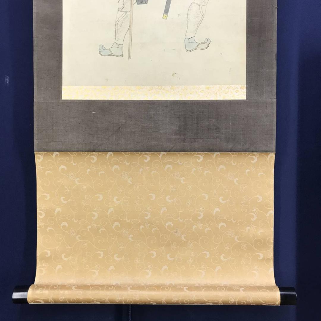 作者不明/大和絵/人物図/掛軸☆宝船☆AD-568