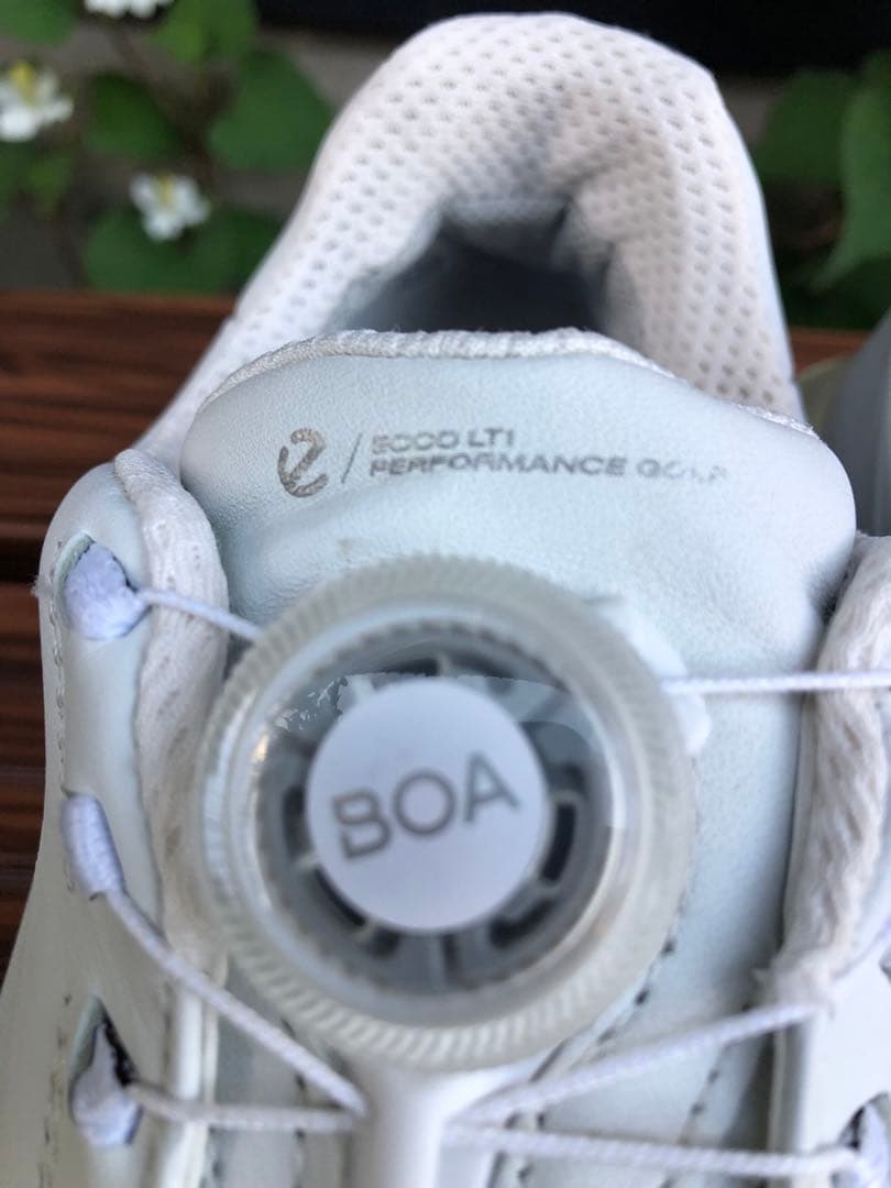 341番 美品 Ecco ゴルフシューズ 37 23.5cmスパイクレス