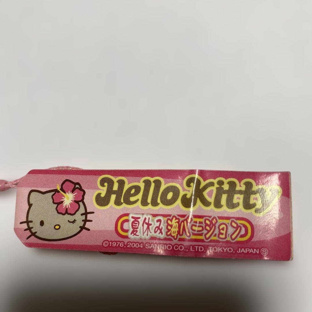 ハローキティ 根付けサーフィン ストラップ　日焼けキティ