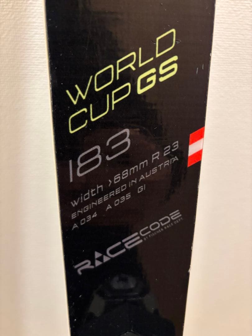 mm3　フィッシャーGS スキー 183cm ブラック/イエロー