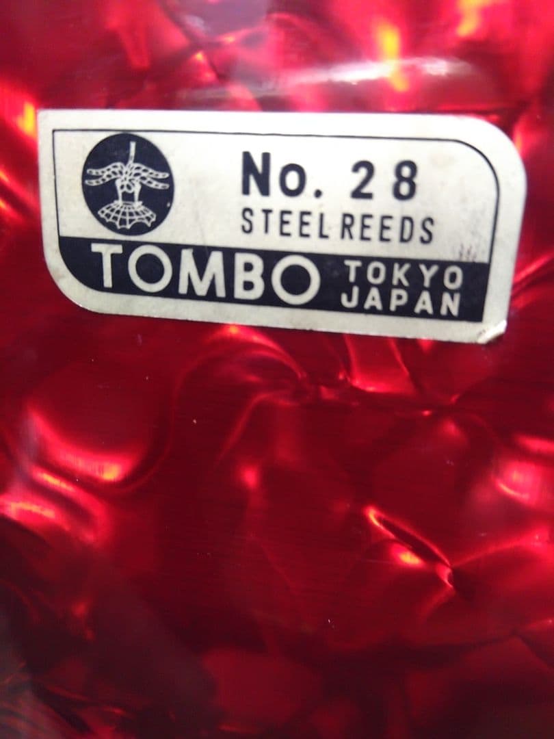 【動作品大幅なメンテ完了品】 トンボ アコーディオン No.28 赤（即演奏可）