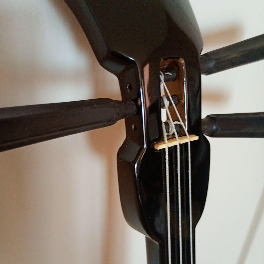 沖縄三線 ヘビ皮模様 本体とケース付き