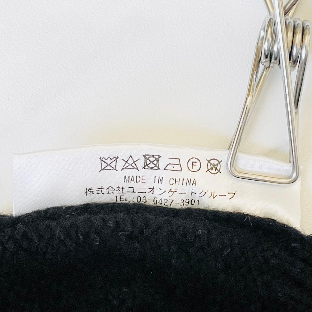 4364【美品】ブリーフィング　ケーブルニットワンピース ハーフジップ　黒　S