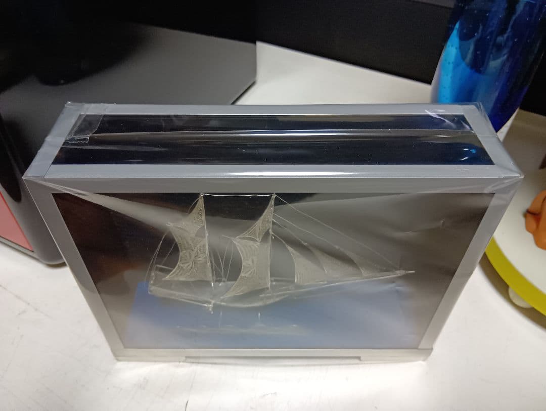 希少　銀製　帆船　透かし彫り　細密細工　sailing ship　sv900