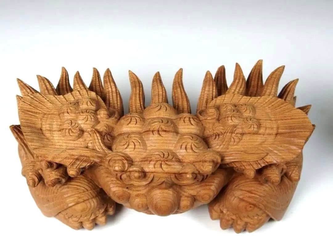 【木彫　獅噛】2個セット　獅子噛み　鬼板　だんじり　地車　曳山　山車　祭り屋台