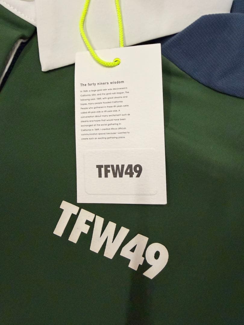 新品正規品【TFW49/size L】ワンピース　長袖ポロシャツカットソー