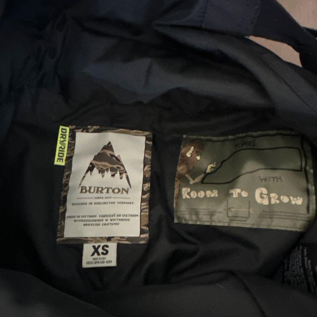 BURTON ブラック スノーボードオーバーオール