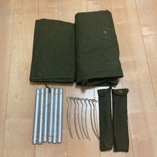 ポーランド軍 ポンチョ テント サイズ3 180-190 年代記載なしペア