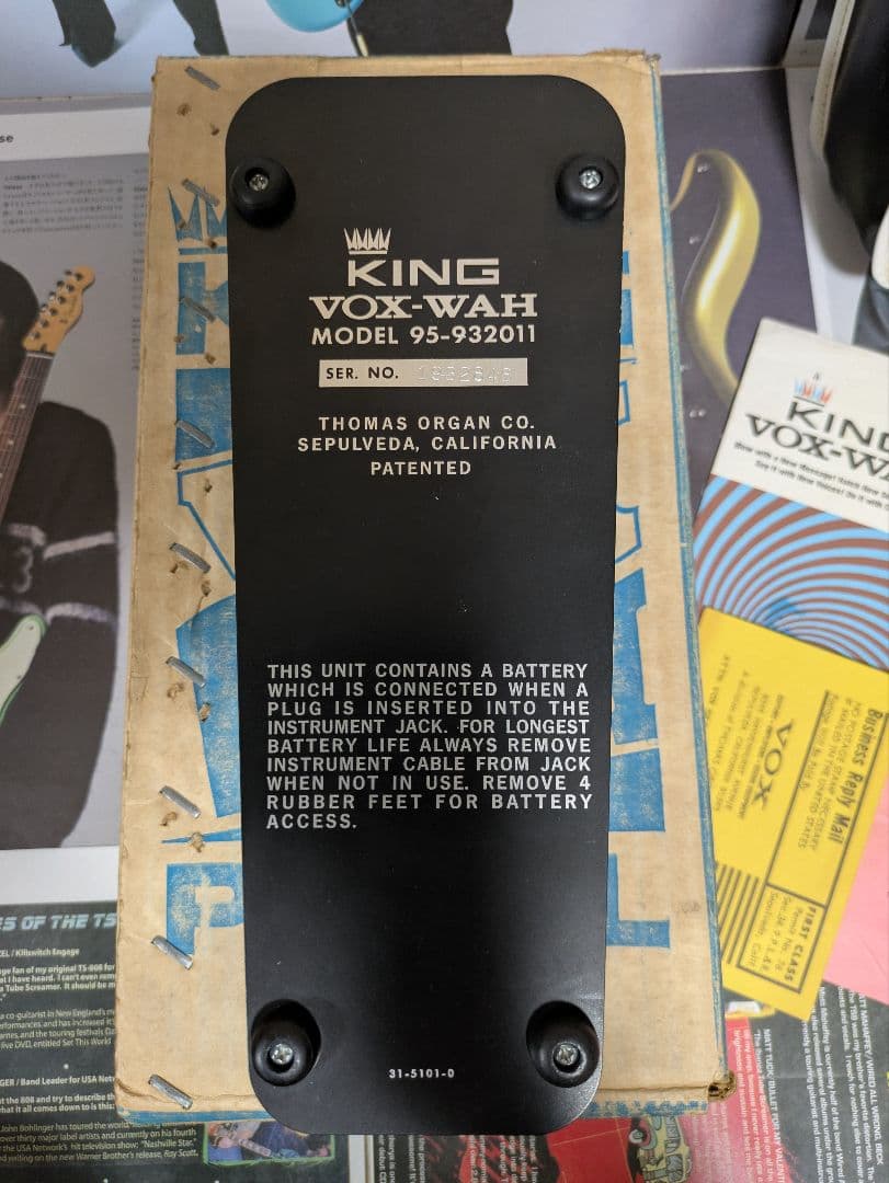 【フルオリ】76年製 KING VOX Wah Pedal ワウペダル