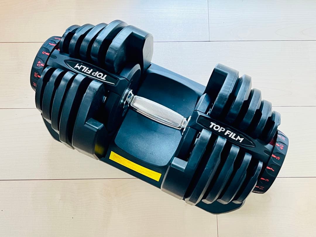 TOPFILM 可変式ダンベル 40kg 1個単品鉄アレイ アジャスタブル