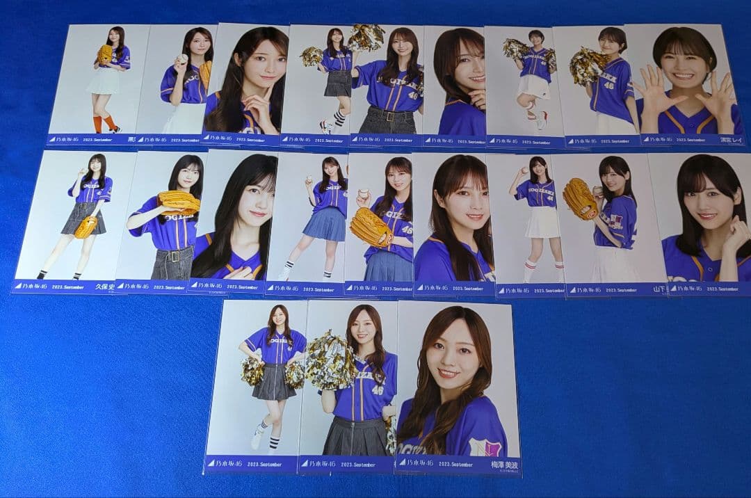 乃木坂46 ベースボールシャツ2023　生写真　３３コンプ　９９枚　フルコンプ