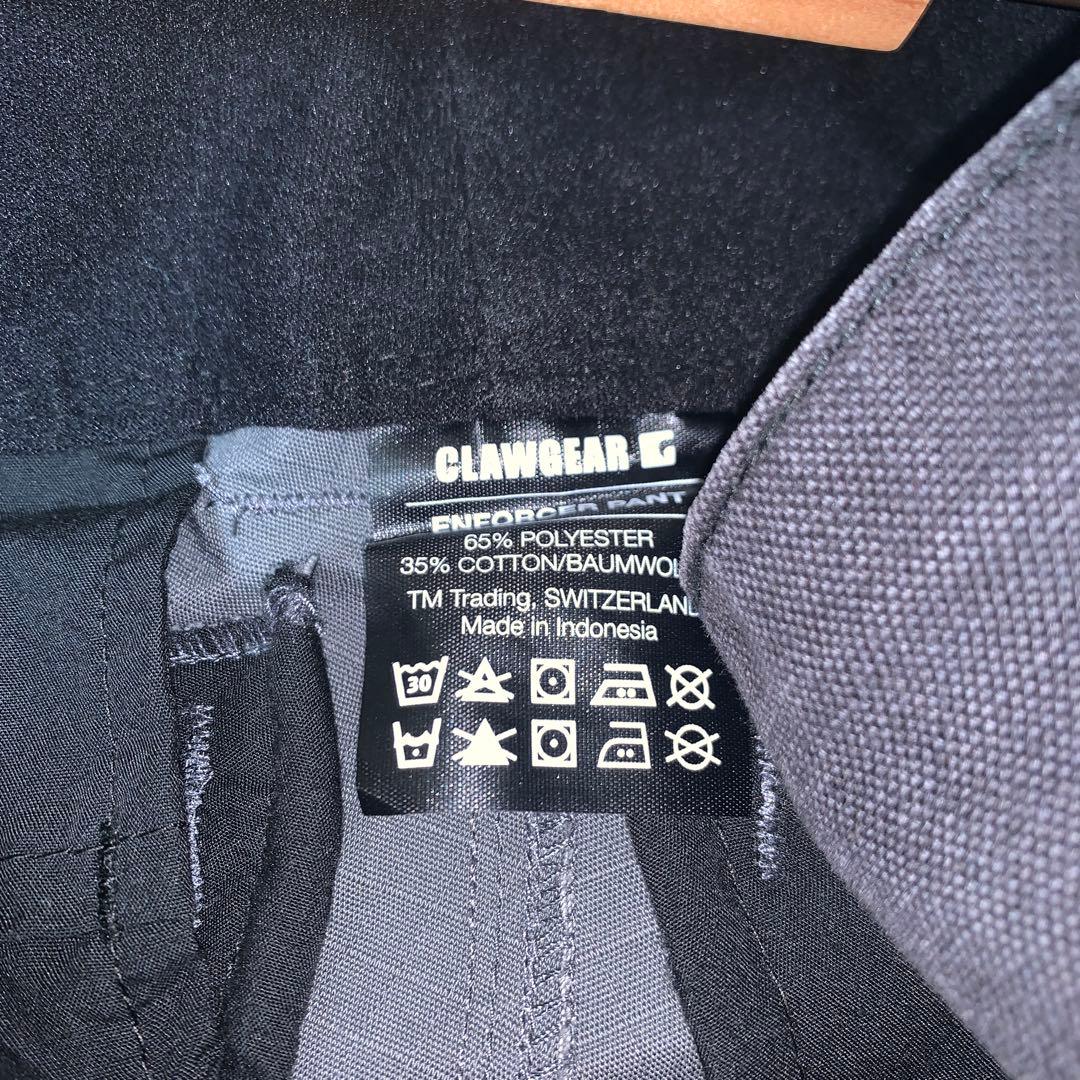 CLAW GEAR実物　エンフォーサーパンツ　グレー