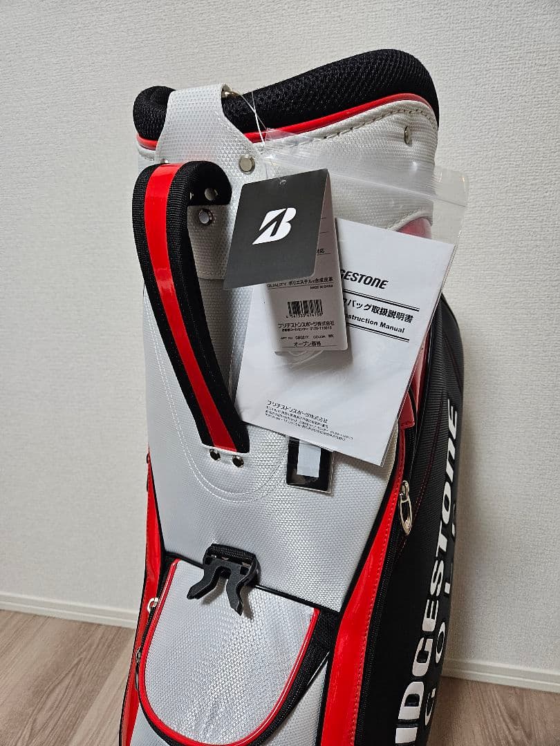 BRIDGESTONE GOLF キャディバッグ 赤黒白
