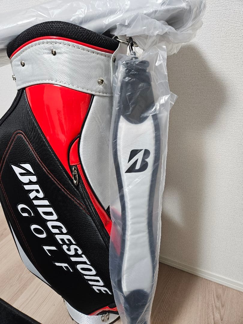 BRIDGESTONE GOLF キャディバッグ 赤黒白