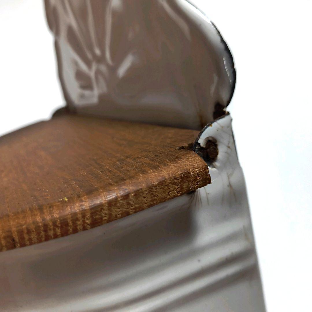 アンティーク ホーロー SEL缶 赤文字 木蓋 ベルギー製 壁掛け