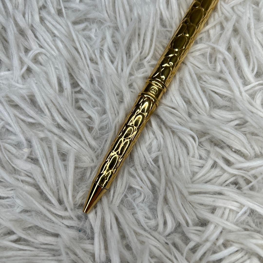 GUCCI ペン　ボールペン　インターロッキング　ゴールド　gold 金