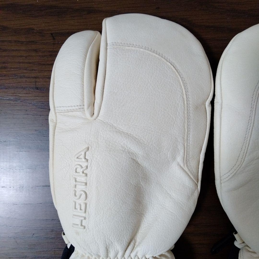 Hestra ミトングローブ サイズ8 オフホワイト