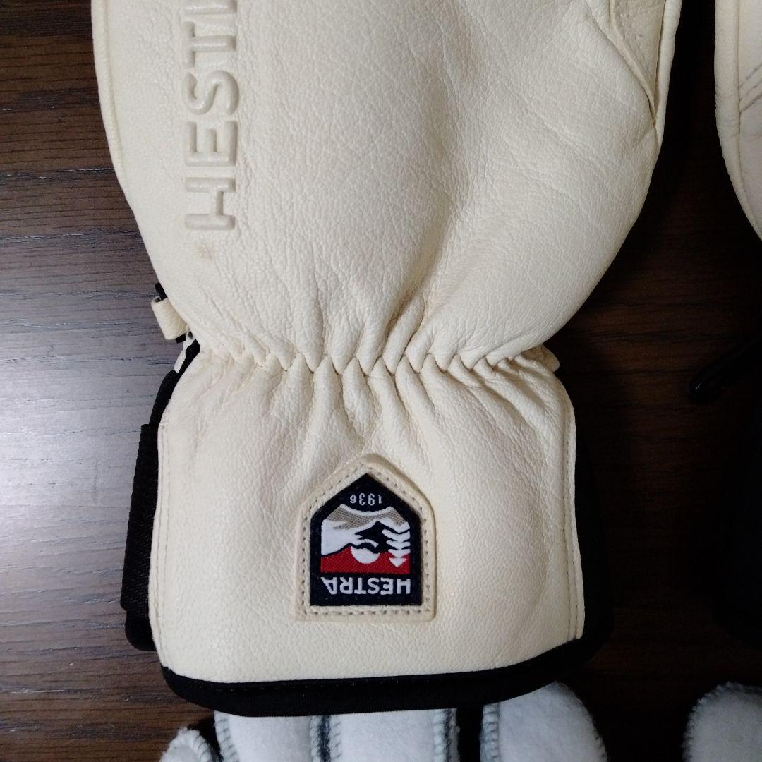 Hestra ミトングローブ サイズ8 オフホワイト