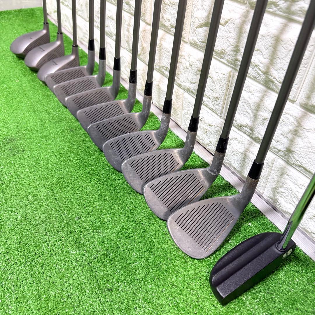 ゴルフセット　初心者応援　ラウンド仕様　メンズ　右打ち　すぐ使える　良好