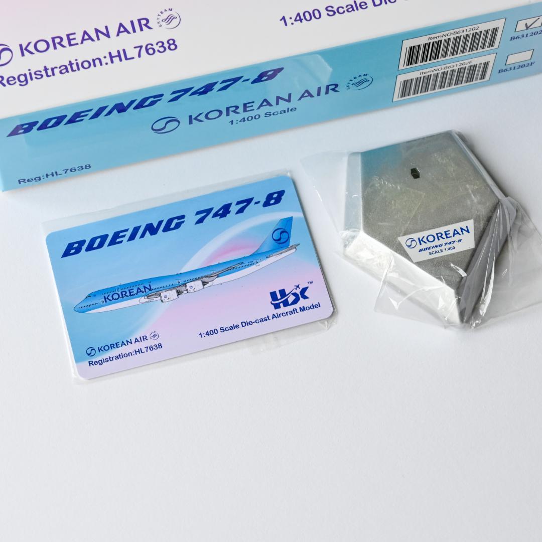 大韓航空 B747-8i 新塗装 HL7638 HX Models 1/400