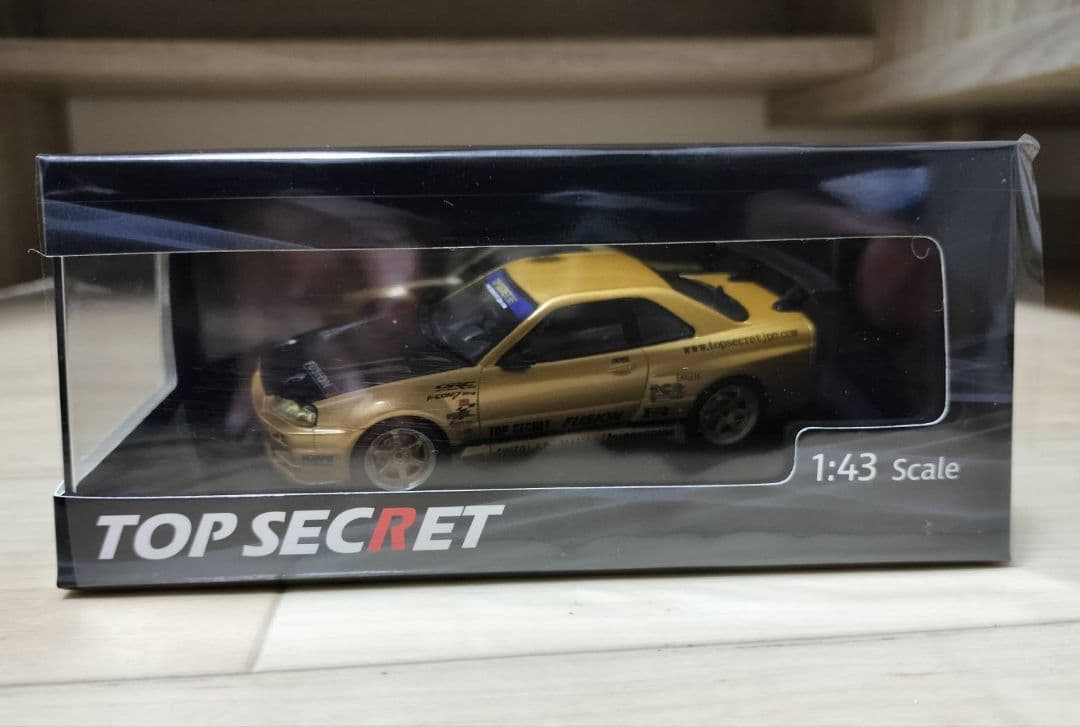 東京オートサロン限定 TOP SECRET R34 Gold　トップシークレット