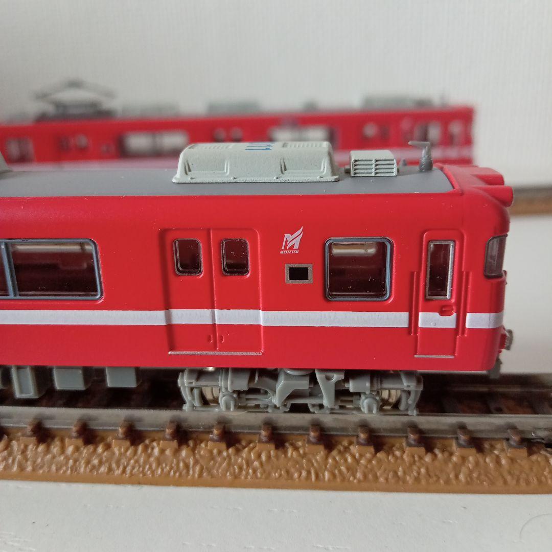 【レトロ】名古屋鉄道6000系　白帯　2両セット　赤色　白ライン