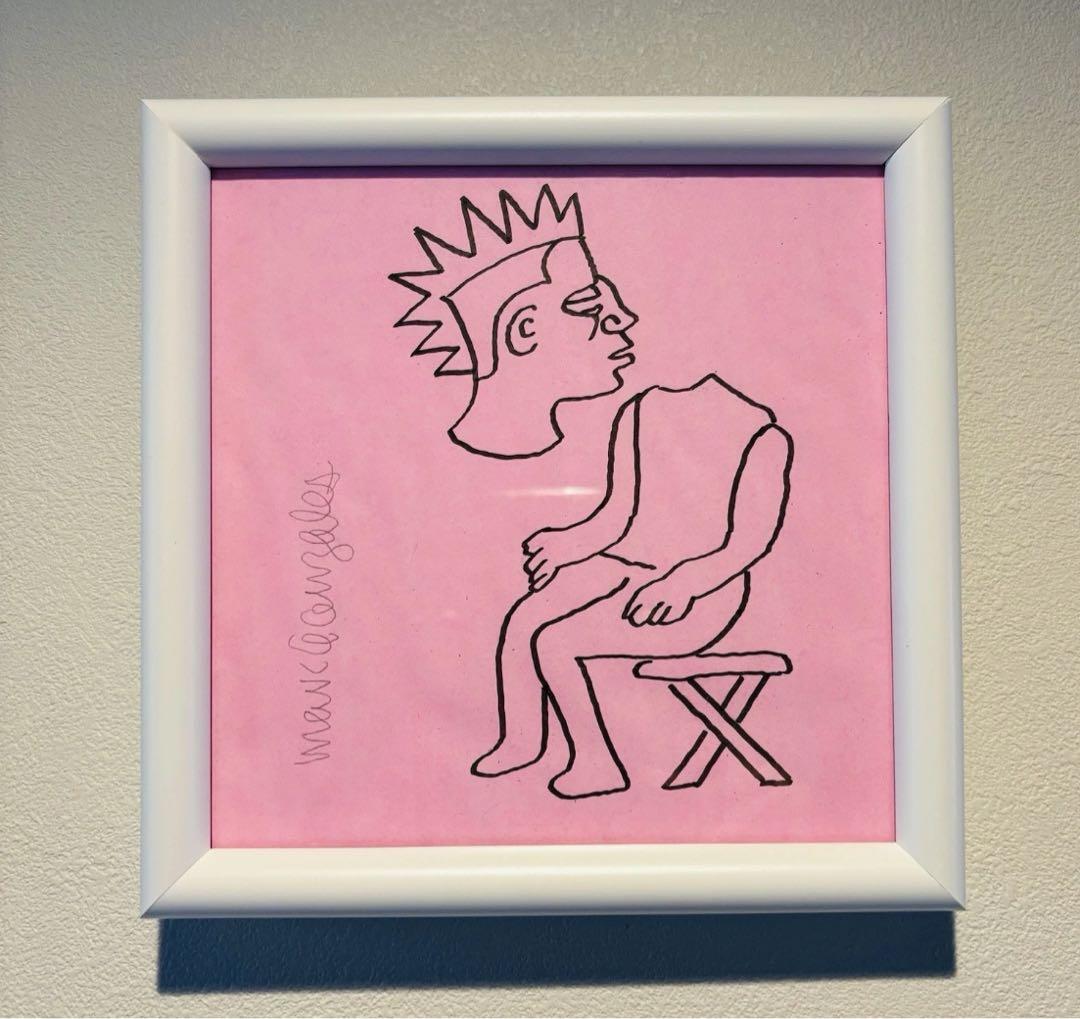 mark gonzales マークゴンザレス 原画 gonz 額入　直筆サイン